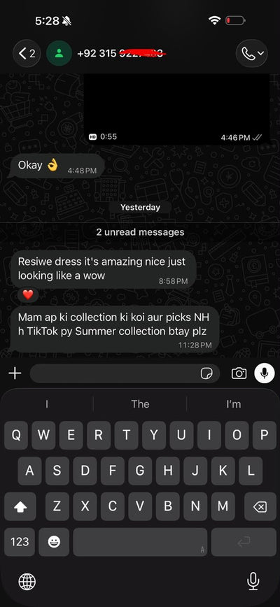 Suzai customer WhatsApp review